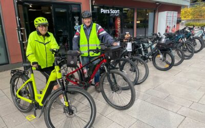Berit (78) og Jan (86) utforsker Oslos sykkelveier